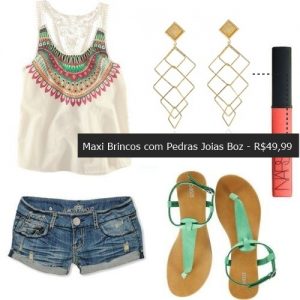 Maxi Brincos com Rasteirinha