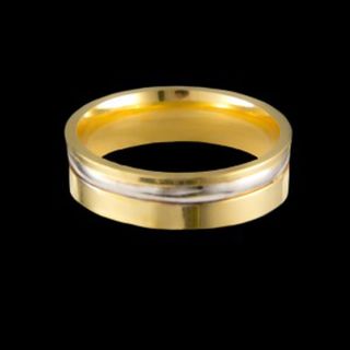 Aliancas de Prata Anatomicas 5,8mm Banhadas a Ouro 18k - Alianças de Noivado e Casamento