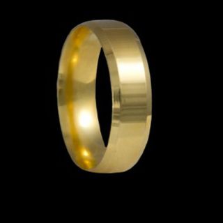 Alianças Chanfradas 6 mm de Ouro 18k - Alianças de Noivado e Casamento