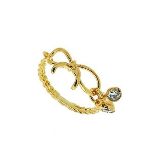 Anel Feminino de Lacinho com Zirconia