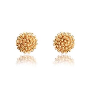 Brincos de Pipoca Folheado a Ouro 18k