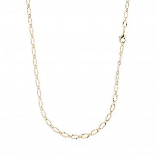 Maxi Colar Corrente Diamantada Longa Semijoia - Maxi Colar