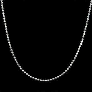 Corrente de Prata Feminina e Masculina Esferas 60 cm 1,5 mm