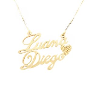 Colar com Dois Nomes - Joias Personalizadas