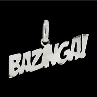 Pingente De Prata BAZINGA Linha Geek
