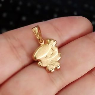 Pingente Menino Pequeno Banhado a Ouro Semijoia para Mães