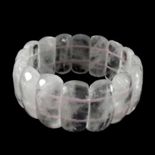Pulseira feminina com Quartzo Rosa - Semi Joias
