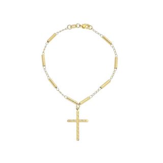 Pulseira Feminina de Cruz Banhada a Ouro 18k - Semi Joias