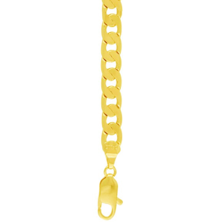 Pulseira Masculina Banhada a Ouro 18k 6mm