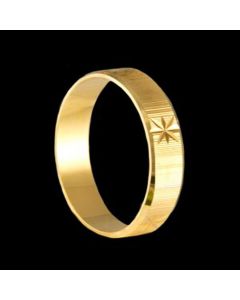 Aliancas de Ouro Trabalhadas 5mm - Alianças de Casamento