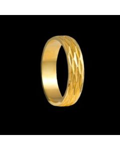 Aliancas de Ouro Trabalhadas 5mm - Alianças de Casamento