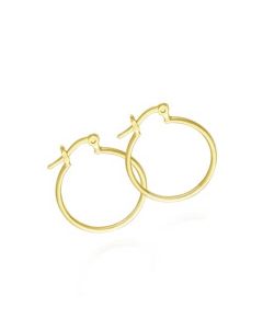 Brincos de Argola Pequenos Banhados a Ouro 18k - Brincos da Moda Femininos