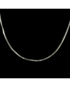 Corrente Feminina e Masculina Veneziana Longa de Prata 70 cm 1 mm