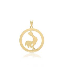 Pingente de Publicidade Folheado a Ouro 18k Semijoia de Profissão