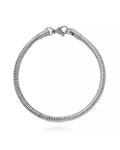 Pulseira Rabo de Rato Masculina Rabo de Rato em Aço Inox - Joias Masculinas