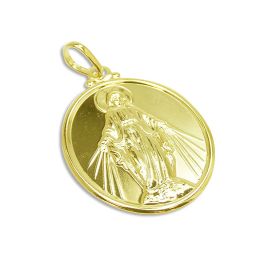 Medalha Nossa Senhora das Graças Banhada a Ouro